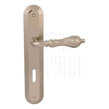 Дверная ручка на планке Melodia 229/235 'Libra' серебро (key)