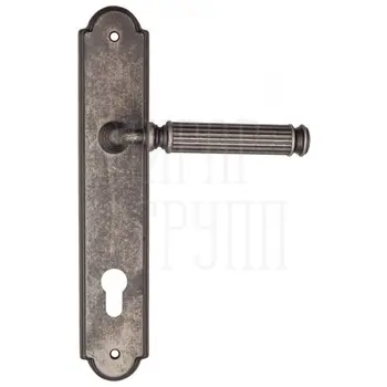 Дверная ручка Fratelli Cattini 'ENCIA' на планке PL257 античное серебро (cyl)