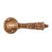 Ручка дверная на круглом раздельном основании Val de Fiori (Вал де Фиори) "СОЛАНЖ", матовая бронза