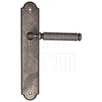 Дверная ручка Fratelli Cattini 'ENCIA' на планке PL257 античное серебро