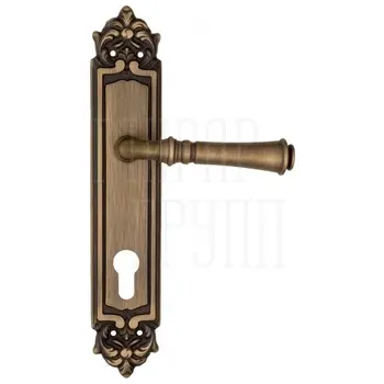 Дверная ручка Fratelli Cattini 'GRACIA' на планке PL96 матовая бронза (cyl)