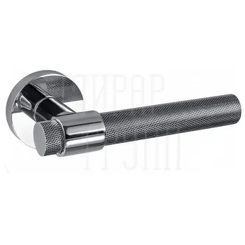 Дверные ручки Renz (Ренц) 'Асти' INDH 318-06 на круглой розетке полированный хром