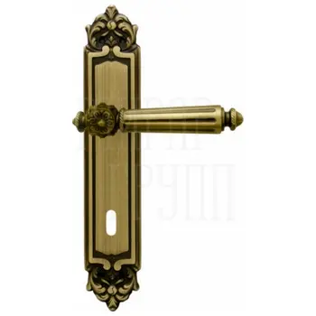 Дверная ручка на планке Melodia 246/229 'Nike' матовая бронза (key)