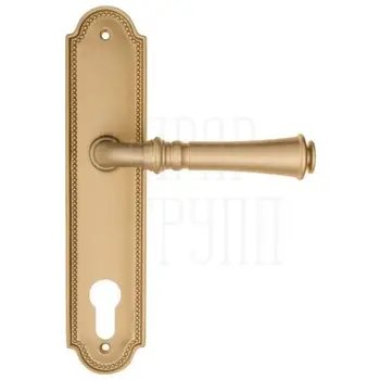 Дверная ручка Fratelli Cattini 'GRACIA' на планке PL248 матовая латунь (cyl)
