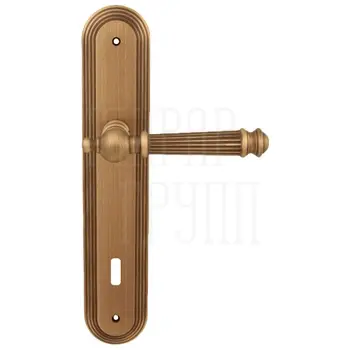 Дверная ручка на планке Melodia 102/235 'Veronica' матовая бронза (key)