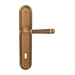 Дверная ручка на планке Melodia 102/235 'Veronica', матовая бронза (key)