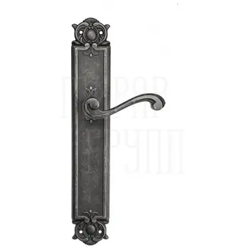 Дверная ручка Venezia 'VIVALDI' на планке PL97 античное серебро