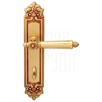 Дверная ручка на планке Melodia 246/229 'Nike' французское золото (wc)