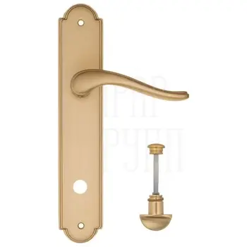 Дверная ручка Fratelli Cattini 'LAVERA' на планке PL257 матовая латунь (wc-2)