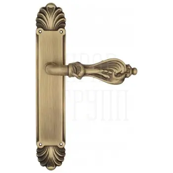 Дверная ручка Venezia 'FLORENCE' на планке PL87 матовая бронза