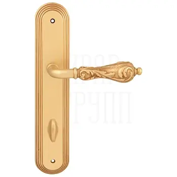 Дверная ручка на планке Melodia 229/235 'Libra' французское золото (wc)