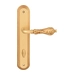 Дверная ручка на планке Melodia 229/235 'Libra', французское золото (wc)