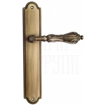 Дверная ручка Venezia 'MONTE CRISTO' на планке PL98 матовая бронза