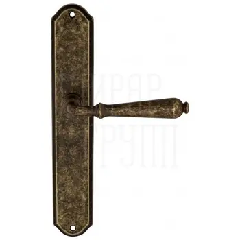 Дверная ручка Venezia 'CLASSIC' на планке PL02 античная бронза
