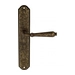 Дверная ручка Venezia "CLASSIC" на планке PL02, античная бронза