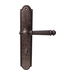 Дверная ручка на планке Melodia 102/458 "Veronica", античное серебро (wc)