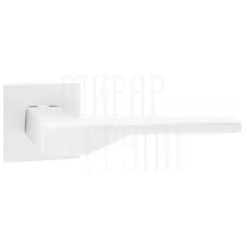 Дверные ручки Puerto (Пуэрто) INAL 537-03 на квадратной розетке матовый белый