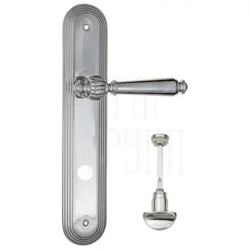 Дверная ручка Fratelli Cattini 'MARANI' на планке PL288 полированный хром (wc-2)