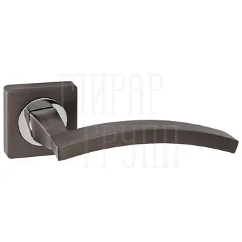 Дверные ручки Puerto (Пуэрто) INAL 520-02 на квадратной розетке матовый черный никель