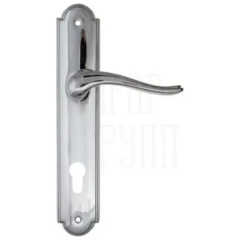 Дверная ручка Fratelli Cattini 'LAVERA' на планке PL257 полированный хром (cyl)