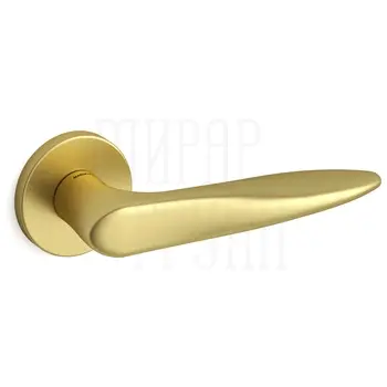 Дверная ручка на розетке Mandelli 'Zoe' 381 матовое золото