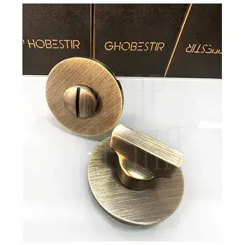 Дверная накладка сантехническая Ghobestir A858-1N матовая бронза