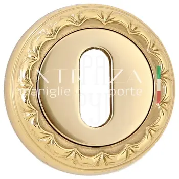 Накладка дверная под ключ буратино Extreza KEY R02 полированная латунь