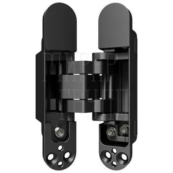Петля дверная скрытой установки 135х27мм, со смещ., универсальная, с 3D-регулировкой черный