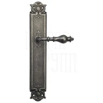 Дверная ручка Venezia 'GIFESTION' на планке PL97 античное серебро