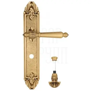 Дверная ручка Venezia 'PELLESTRINA' на планке PL90 французское золото (wc-4)