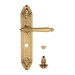 Дверная ручка Venezia 'PELLESTRINA' на планке PL90, французское золото (wc-4)