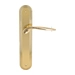 Дверная ручка Extreza "CALIPSO" (Калипсо) 311 на планке PL05, полированное золото