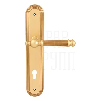 Дверная ручка на планке Melodia 102/235 'Veronica' французское золото (cyl)