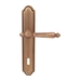 Дверная ручка на планке Melodia 235/458 'Mirella', матовая бронза (key)