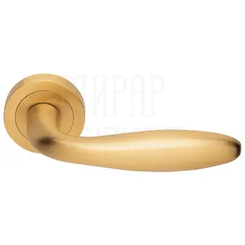 Дверные ручки на розетке Morelli Luxury 'Air' матовое золото