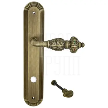 Дверная ручка Extreza 'TESLA' (Тесла) 315 на планке PL05 матовая бронза (wc)