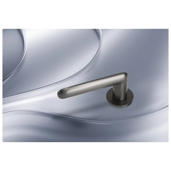 Дверная ручка премиум класса Ghobestir 'CITY Collection' С320 на тонком круглом основании никель pvd