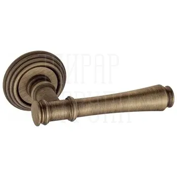 Дверная ручка на круглом основании Fratelli Cattini 'PICCO' D8-OLV матовая бронза