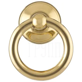 Стучалка для двери Extreza D110 круглая (d-110 mm) полированная латунь