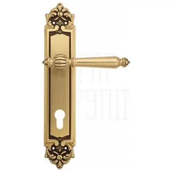 Дверная ручка Venezia 'PELLESTRINA' на планке PL96 французское золото (cyl)