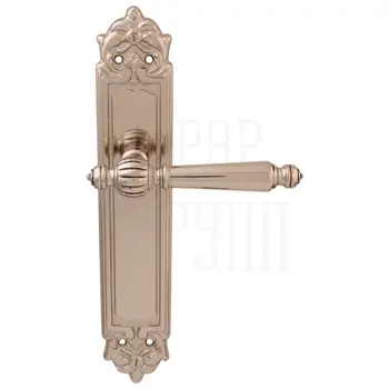 Дверная ручка на планке Melodia 235/229 'Mirella' серебро