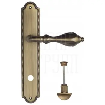 Дверная ручка Venezia 'ANAFESTO' на планке PL98 матовая бронза (wc)
