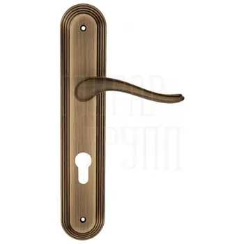 Дверная ручка Fratelli Cattini 'LAVERA' на планке PL288 матовая бронза (cyl)