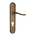 Дверная ручка Fratelli Cattini 'LAVERA' на планке PL288 , матовая бронза (cyl)