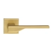 Дверная ручка Extreza Hi-Tech 'ADONA' (Адона) 122 на квадратной розетке R11, матовое золото