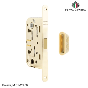 Защелка врезная магнитная под фиксатор PORTA DI PARMA Polaris полированное золото