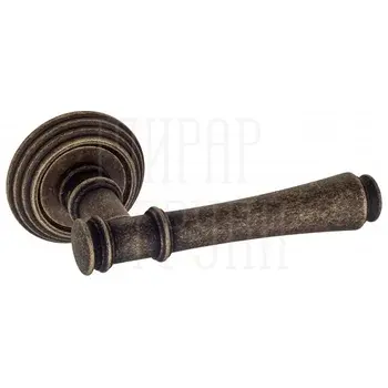 Дверная ручка на круглом основании Fratelli Cattini 'PICCO' D8-OLV античная бронза