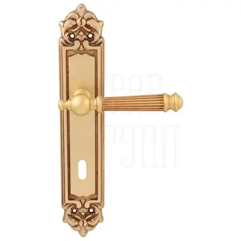 Дверная ручка на планке Melodia 102/229 'Veronica' французское золото (cab)
