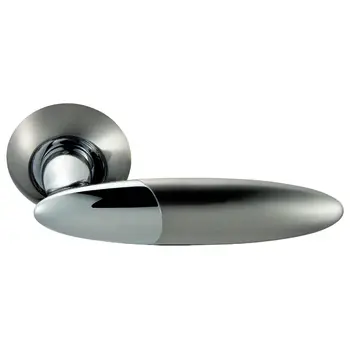 Дверные ручки на круглой розетке Archie S010 113 белый никель