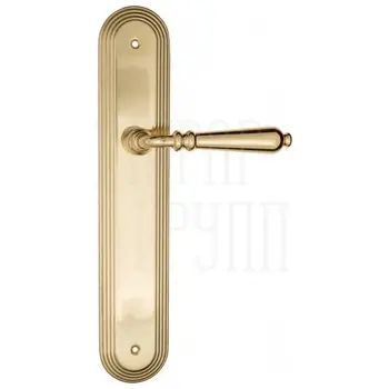 Дверная ручка Fratelli Cattini 'NAPOLI' на планке PL288 полированная латунь